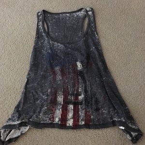 Miss me flowy tank top